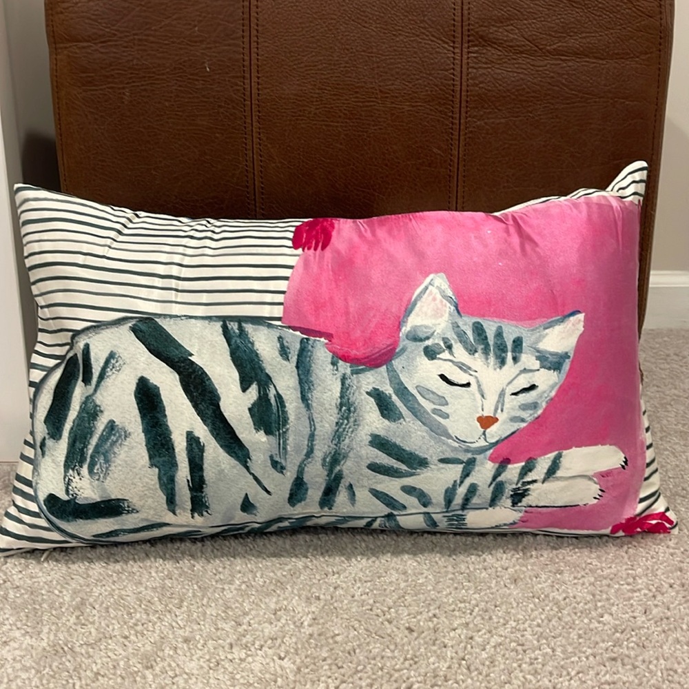 Kate Spade “Cat Nap” Reversible Pillow